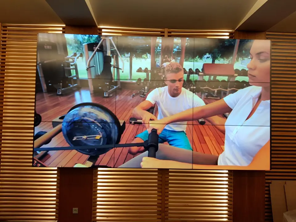 Videowall em auditório corporativo